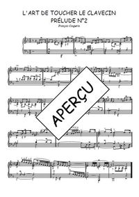 L'art de toucher le clavecin - Prélude N°2 -